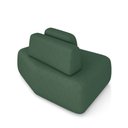 Ver imagem 4 de Sofá Ilha Sala de Estar Dakota 174cm Modulado Encosto Almofada Solta Veludo Verde G33 - Gran Belo