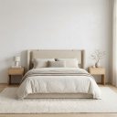 Ver imagem 1 de Cabeceira para Quarto de Casal Estofada Queen Off White 188cm Linha Premium