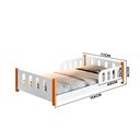 Ver imagem 4 de Cama Montessori Infantil com Grade de Proteção Branca Camila Divaloto