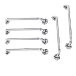Alça de Apoio Barra Inox Kit 6 Unidades 70cm e 80cm Deficiente Gestante Idoso Criança Resistente Sup - 1