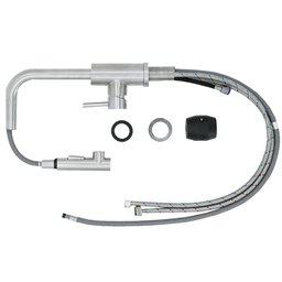 Torneira Cozinha Gourmet Monocomando Extensível Bancada Aço Inox - 5