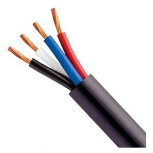 Cabo Pp Preto 4 Vias (4x2,50mm) 50 Metros | Preto 4x2,50mm