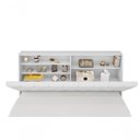 Ver imagem 4 de Cabeceira Box Casal 1,38 Isis Branco com Painel Class Branco - Framar Móveis