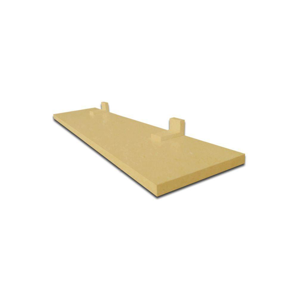 Prateleira Simples Natural 70x15 Cm Com Suporte Em Mdf - 1