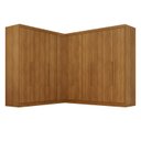 Ver imagem 2 de Guarda-Roupa de Canto Modulado 11 Portas 4 Gavetas Espanha Marrom/Cinamomo