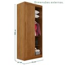 Ver imagem 5 de Guarda-Roupa de Canto Modulado 11 Portas 4 Gavetas Espanha Marrom/Cinamomo