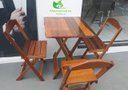 Ver imagem 1 de Conjunto de Mesa com 4 cadeiras cor CEREJEIRA Marcenaria Aliberti 01