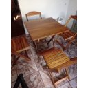Ver imagem 3 de Conjunto de Mesa com 4 cadeiras cor CEREJEIRA Marcenaria Aliberti 01