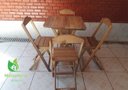 Ver imagem 2 de Conjunto de Mesa com 4 cadeiras cor CEREJEIRA Marcenaria Aliberti 01