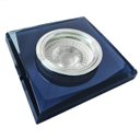 Ver imagem 1 de 2 Spot Cristal Embutir Espelhado Preto Quadrado Sala Lup17