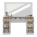 Ver imagem 3 de Penteadeira Camarim com Espelho e LED 7 Gavetas Isis Multimóveis MP6102 Branco
