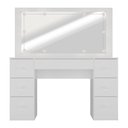 Ver imagem 2 de Penteadeira Camarim com Espelho e LED 7 Gavetas Isis Multimóveis MP6102 Branco