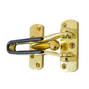 Fecho De Segurança Trifor Para Porta Em Aço Inox Dourado