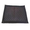 Ver imagem 2 de Tapete Higiênico Pet Impermeável Escuro Marrom Grande Reutilizável Lavável: Ossinho Preto