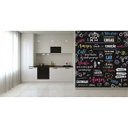 Ver imagem 3 de Papel De Parede Cozinha Lavável Vinílico - CASUAL PRETO E BRANCO Casa Harmonia ROLO 100X200