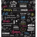 Ver imagem 6 de Papel De Parede Cozinha Lavável Vinílico - CASUAL PRETO E BRANCO Casa Harmonia ROLO 100X200