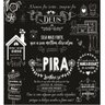 Papel De Parede Cozinha Lavável Vinílico - CASUAL PRETO E BRANCO Casa Harmonia ROLO 100X200 - 4