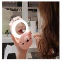 Ver imagem 2 de Mini Ventilador Espelho Porquinho pra Maquiagem Portátil Usb