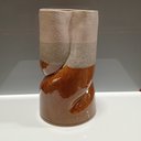 Ver imagem 2 de Vaso Decorativo Enfeite Casa Cerâmica 28x16x16cm Marrom