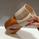 Ver imagem 5 de Vaso Decorativo Enfeite Casa Cerâmica 28x16x16cm Marrom