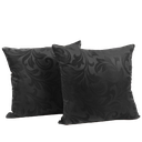 Ver imagem 1 de Capa Almofada Sala Quarto Cozinha 40x40 Jacquard Zíper 02 Un:preto