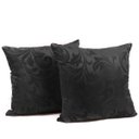 Ver imagem 2 de Capa Almofada Sala Quarto Cozinha 40x40 Jacquard Zíper 02 Un:preto