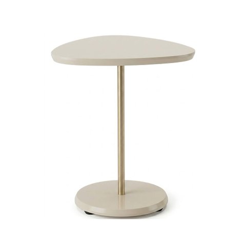 Mesa de Apoio Design Moderno para Sala com Estrutura Resistente Off White Bel