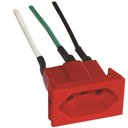 Ver imagem 1 de Tomada de Painel com Cabo 20A 250V Vermelho - S8631 - STECK