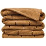 Cobertor Veneza Queen Manta Ultrasoft Premium Listrada Extra Macia - Caramelo - 1