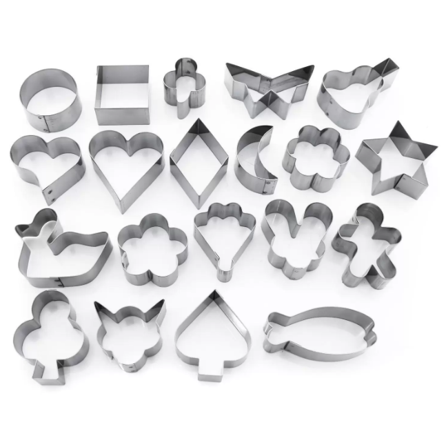Jogo de Cortador Petit Four Inox 20 Peças - Doupan (Cód.3769) - 1