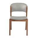 Ver imagem 5 de Kit 8 Cadeiras Decorativa Sala de Jantar Luxo Luna Facto Prata Brilho - Mozzelar
