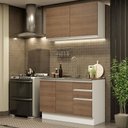 Ver imagem 1 de Cozinha Compacta 120003 Com Armário E Balcão Branco/Rustic