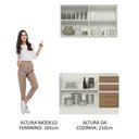 Ver imagem 7 de Cozinha Compacta 120003 Com Armário E Balcão Branco/Rustic