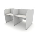 Ver imagem 3 de Mesa Dupla Atendimento Call Center 4 Pessoas 1,85m Cz F5 Cor:cinza