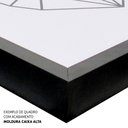 Ver imagem 3 de Quadro Decorativo Caixa Mulher Glamurosa Tacolado Moldura Caixa Alta 4,5cm Preta com Vidro 80 X 120c