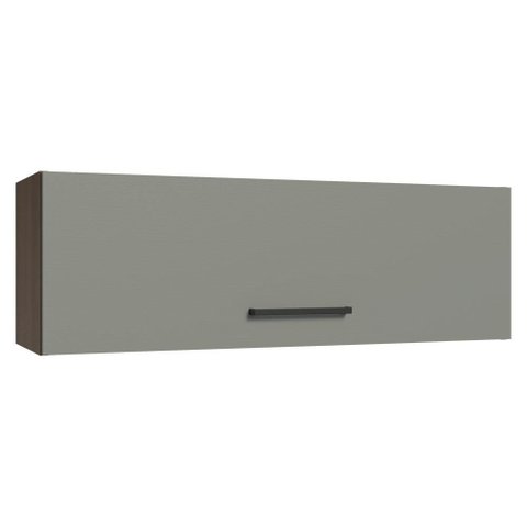 Armário Aéreo 100 Cm 1 Porta Basculante Rustic/cinza Agata Madesa