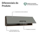 Ver imagem 3 de Armário Aéreo 100 Cm 1 Porta Basculante Rustic/cinza Agata Madesa