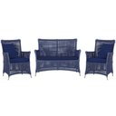 Ver imagem 1 de Jogo Sofá e 2 Poltronas Igapó Alumínio Fendi E10 Trama Azul