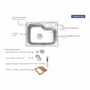 Ver imagem 2 de Cuba Tramontina Inox Morgana Compact 55x42 Mais Kit 93815102