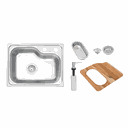 Ver imagem 1 de Cuba Tramontina Inox Morgana Compact 55x42 Mais Kit 93815102