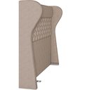 Ver mais imagens de Kit Cabeceira Cama Box Casal 140 Cm Madrid com Puff Recamier Santorini Linho Bege Escuro- Lyam Decor