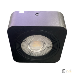 Spot Led 5w Quadrado de Sobrepor - Preto - Branco Frio - 1