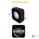 Ver imagem 2 de Spot Led 5w Quadrado de Sobrepor - Preto - Branco Frio