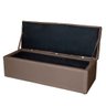 Kit Cabeceira de Cama Box Queen com Recamier Carol 160 cm Suede cappuccino - Móveis Mafer Móveis Maf - 3