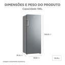 Ver imagem 4 de Freezer Vertical 196l 2 em 1 Inverter Prata Midea Mdru276fza503 - Bivolt