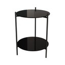 Ver imagem 3 de Mesa Lateral Industrial Premium Marbella Preta - Cor: Preto