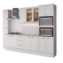 Ver imagem 2 de Armário de Cozinha Completa com Balcão Milla Lia Basic Carraro Branco