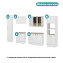 Ver imagem 4 de Armário de Cozinha Completa com Balcão Milla Lia Basic Carraro Branco