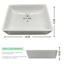 Ver imagem 7 de Cuba Sobrepor para Banheiro Lavabo Apoio Branca 40x31 Lanai