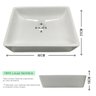 Cuba Sobrepor para Banheiro Lavabo Apoio Branca 40x31 Lanai - 7